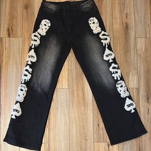 Francis Black Baggy Fit Jeans